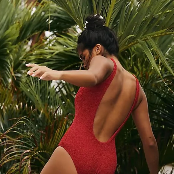 Backless One Piece Swim Suit - Picture 4 of 6